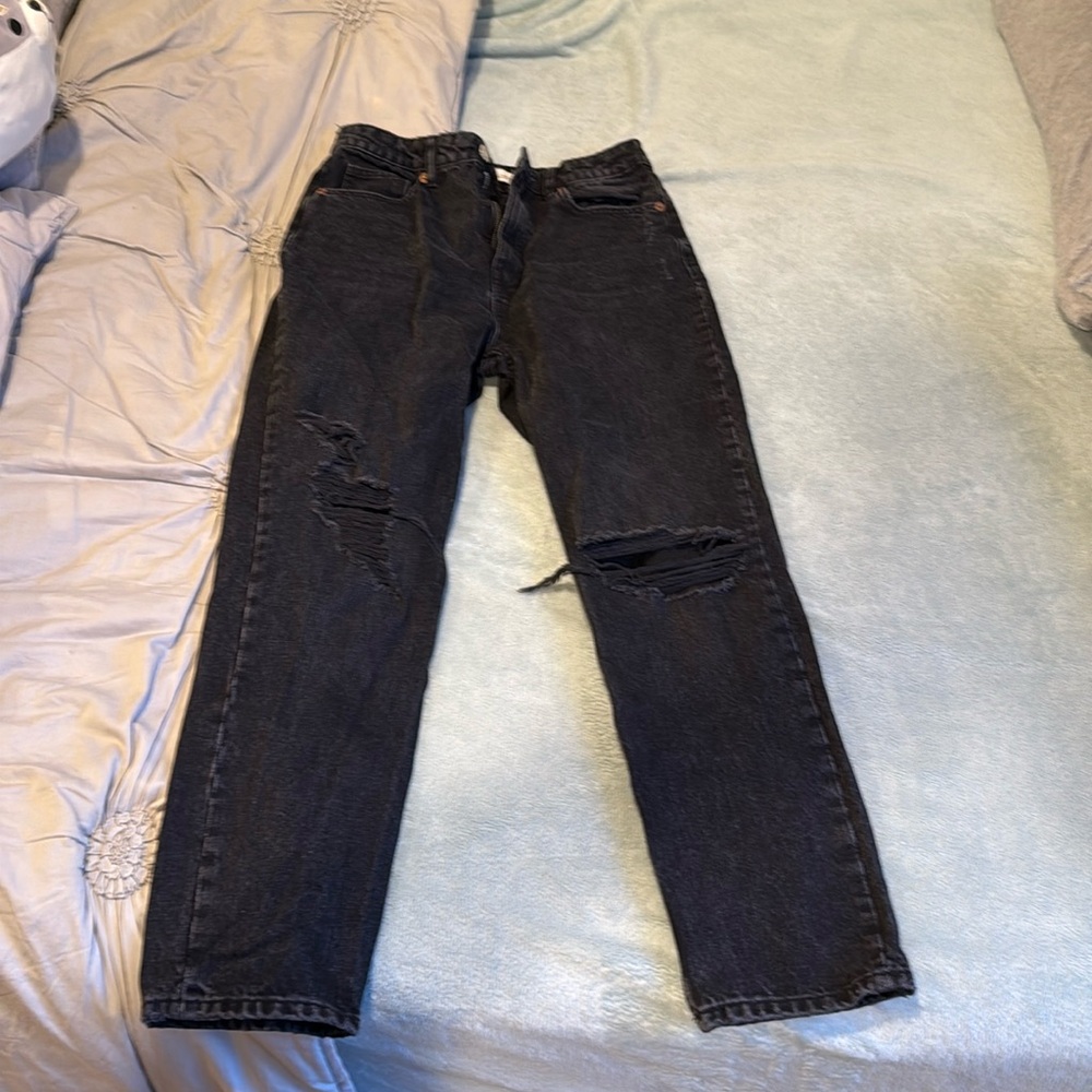 black zara jeans